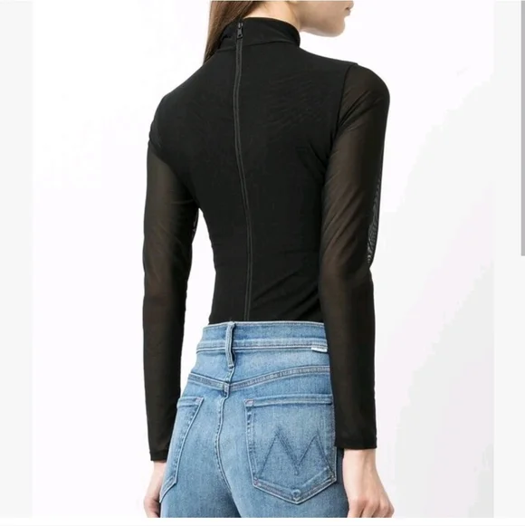 Alice + Olivia Clarinda Turtleneck Long Sleeve Bodysuit Size XL NWT $395 - Picture 13 of 16